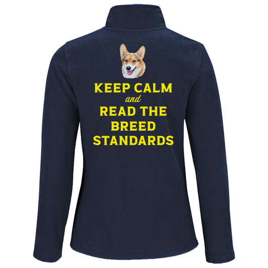 Frauen Fleecejacke - Keep calm and read the breed standards