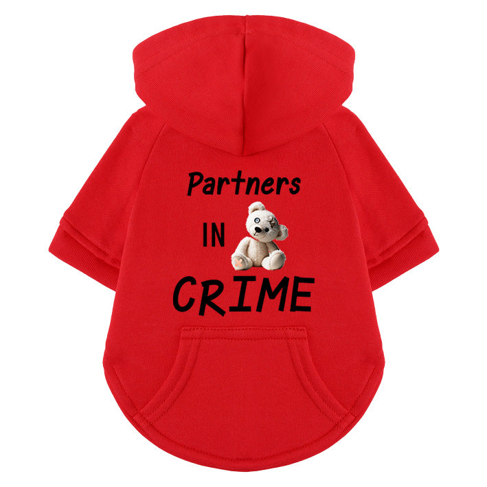 Hunde Hoodie - Partner in CRIME kaputter Teddy