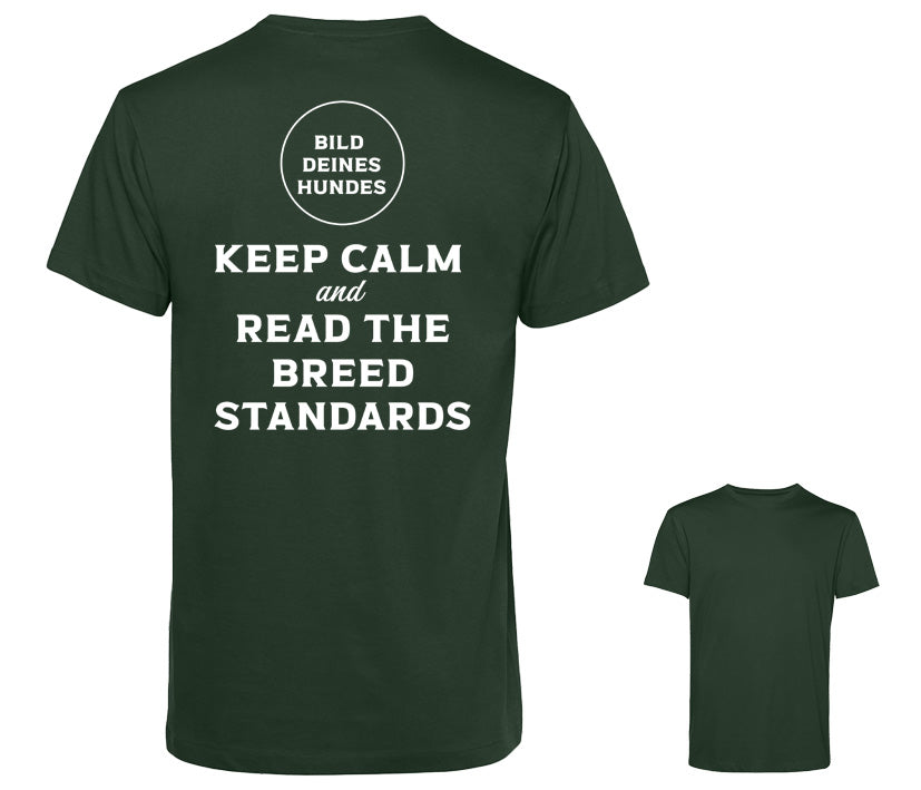 Männer T-Shirt - Keep calm and read the breed standards