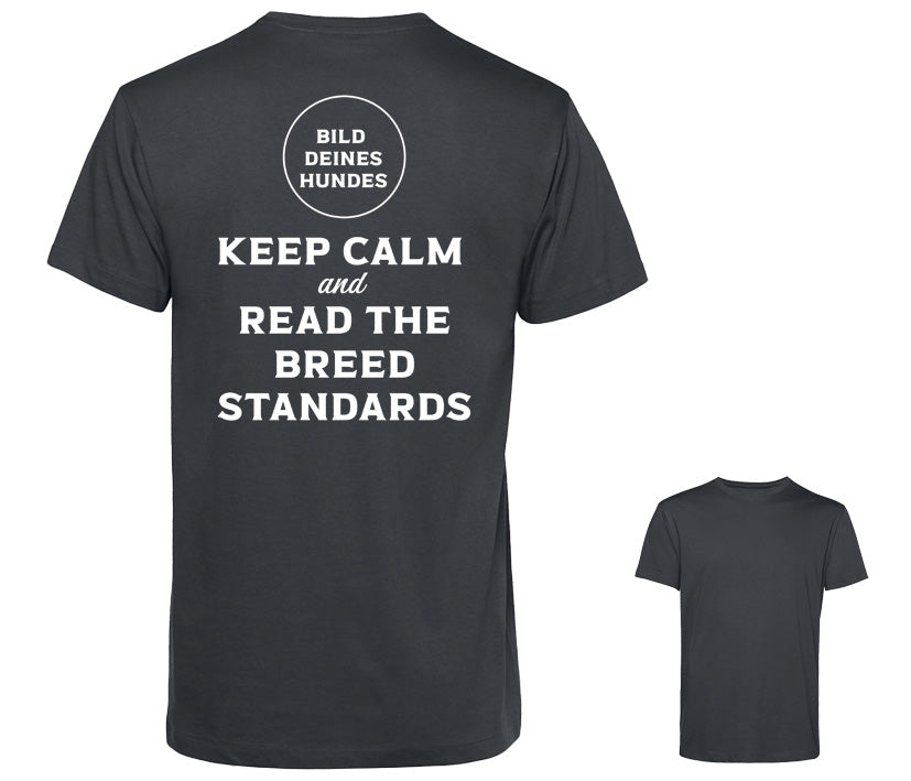 Männer T-Shirt - Keep calm and read the breed standards