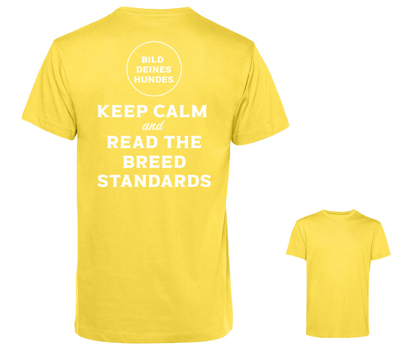 Männer T-Shirt - Keep calm and read the breed standards