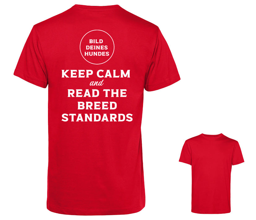 Männer T-Shirt - Keep calm and read the breed standards