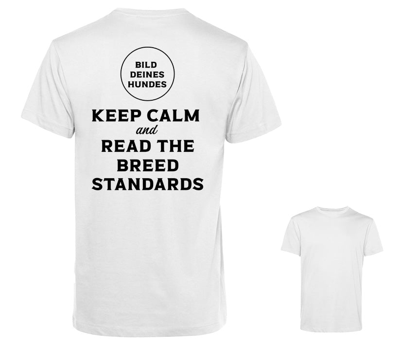 Männer T-Shirt - Keep calm and read the breed standards