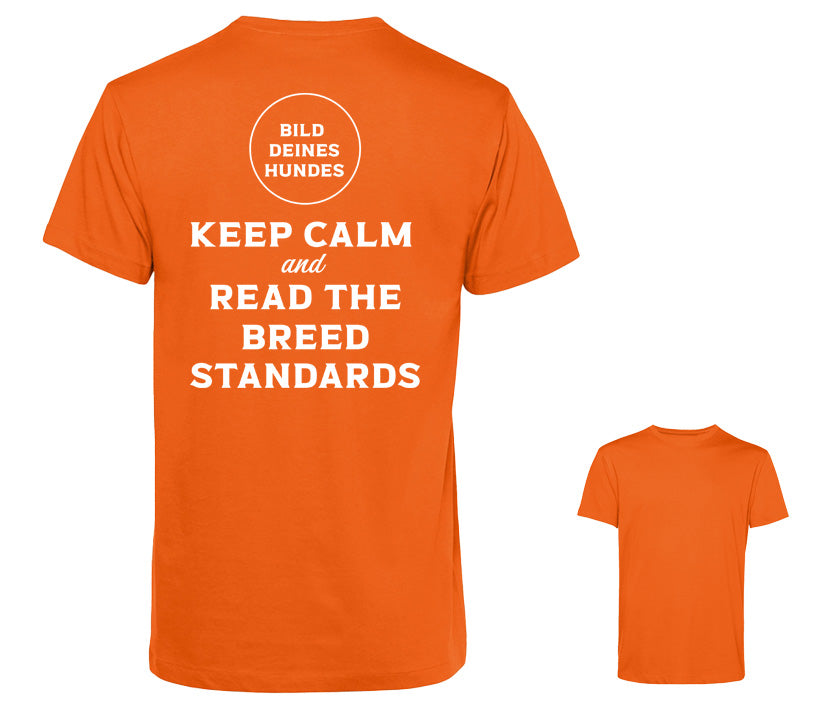 Männer T-Shirt - Keep calm and read the breed standards