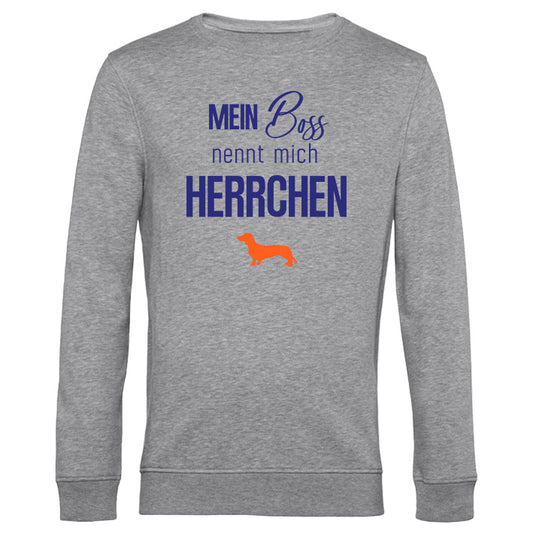 Männer Sweater - Mein Boss nennt mich HERRCHEN