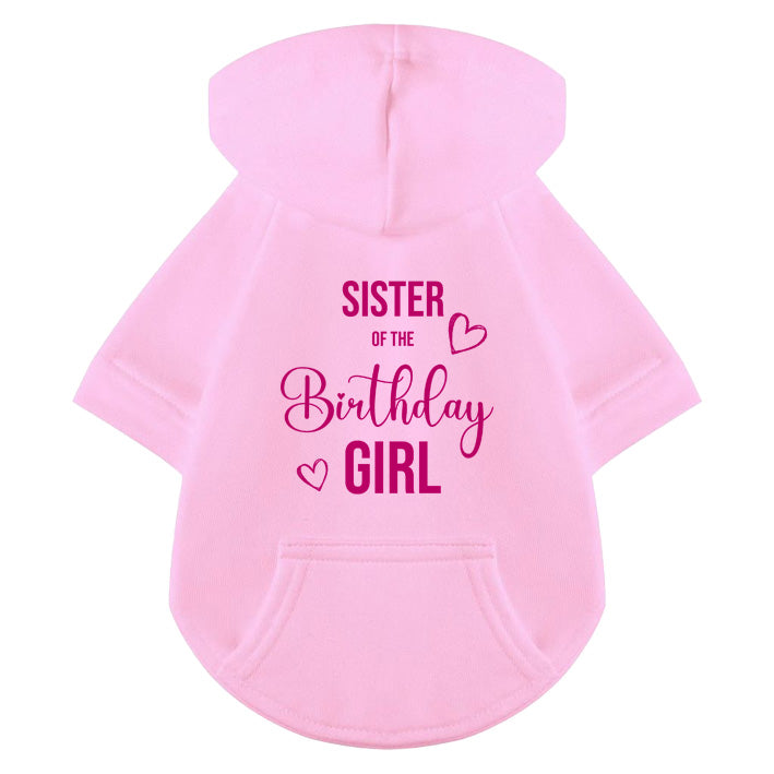 Hunde Hoodie - Sister of the Birthday girl