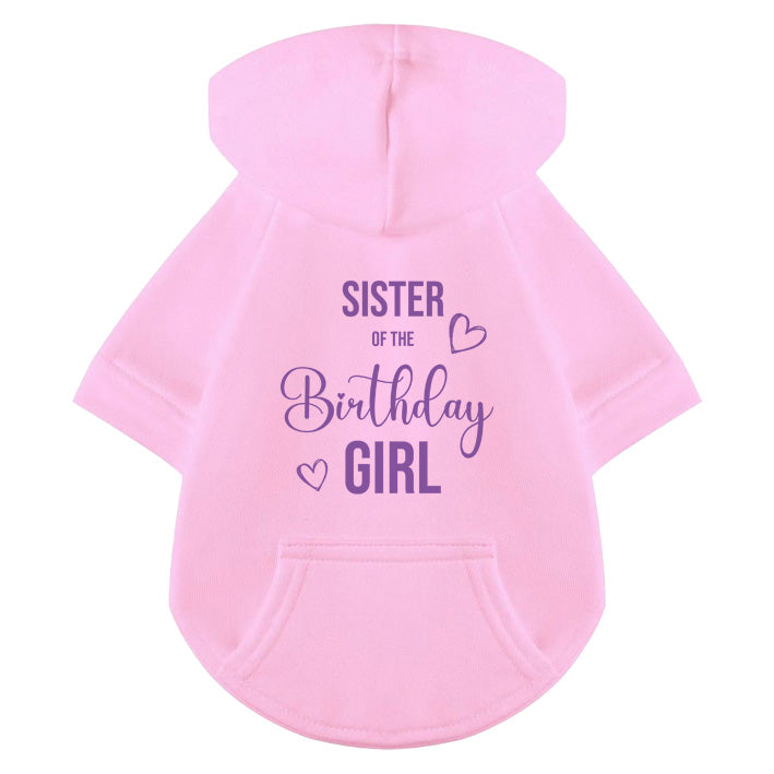 Hunde Hoodie - Sister of the Birthday girl