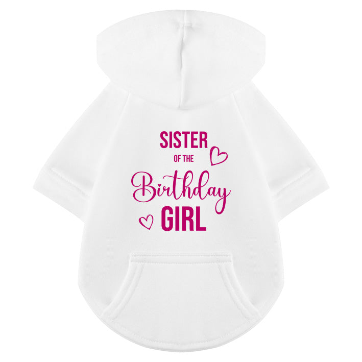 Hunde Hoodie - Sister of the Birthday girl