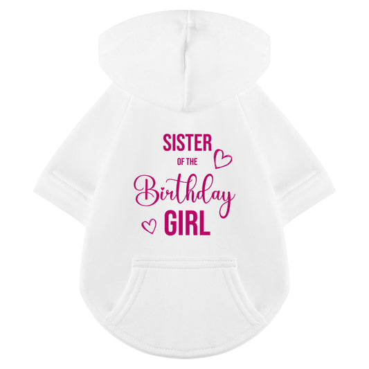 Hunde Hoodie - Sister of the Birthday girl